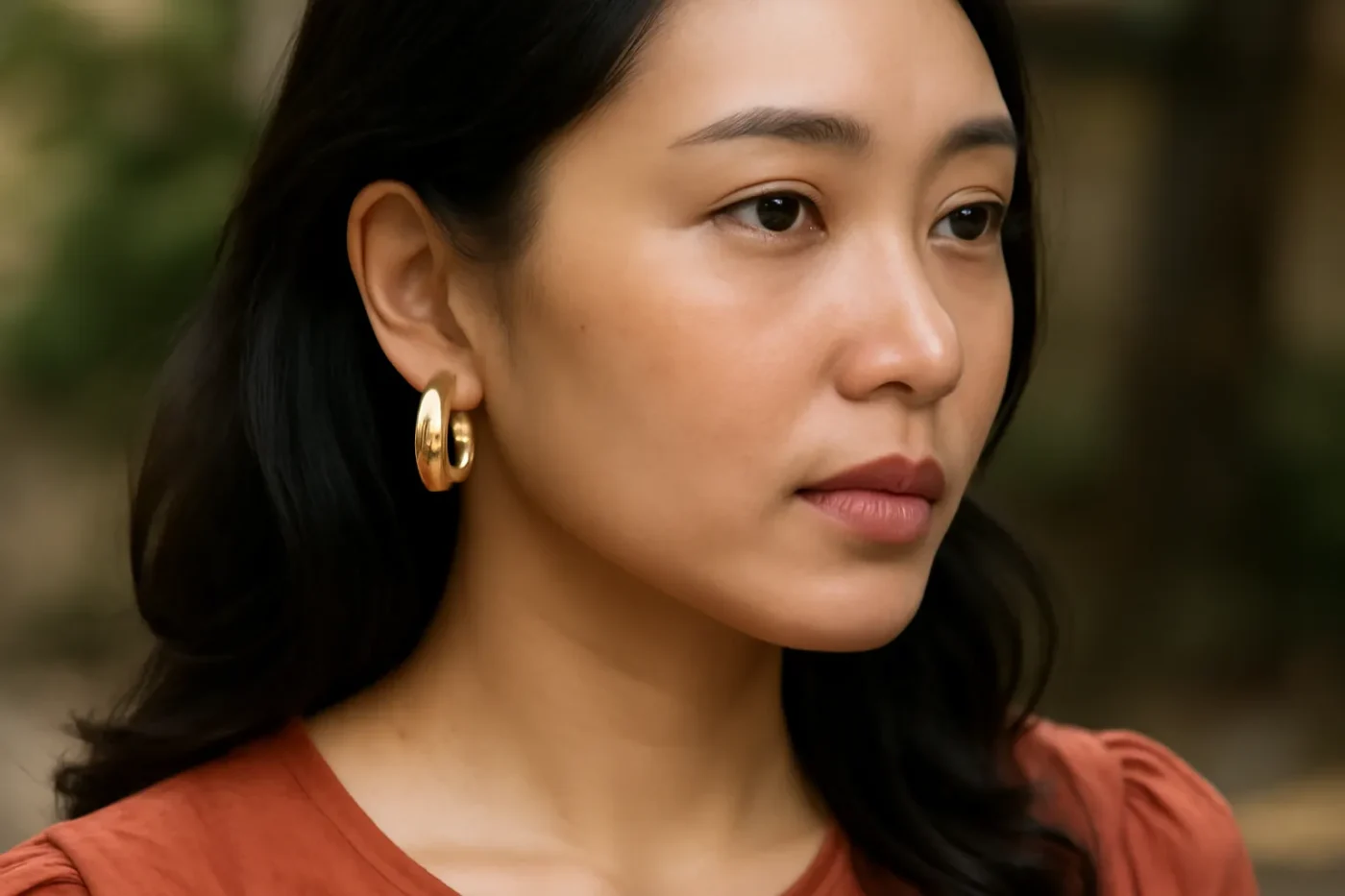 Bông tai vàng 18K tinh tế cho nữ