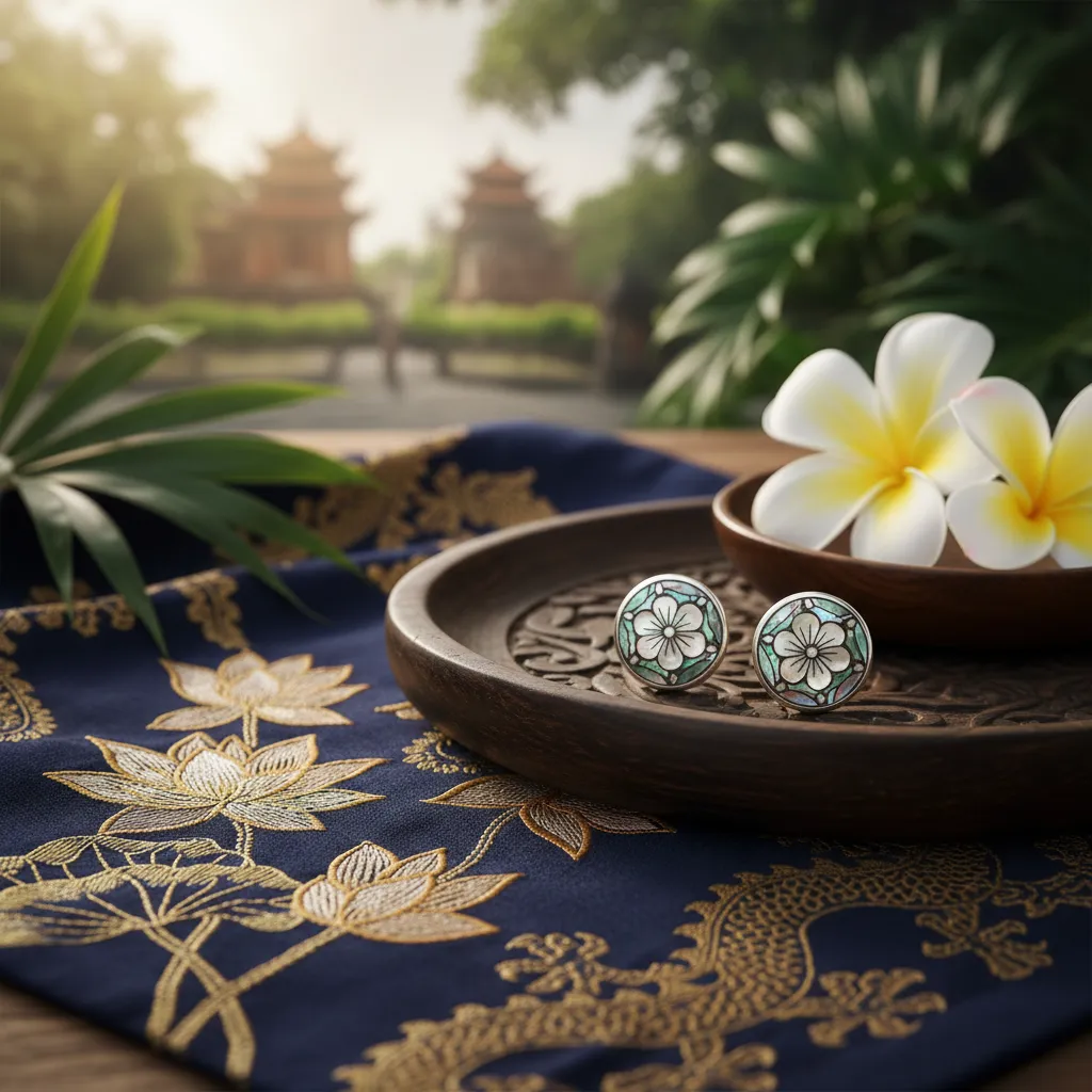 Bông tai tròn nhỏ đơn giản