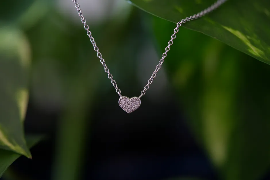 Dây chuyền bạc mặt tim nhỏ xinh